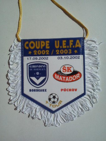 GIRONDINS BORDEAUX - ŠK MATADOR PUCHOV POHAR UEFA 2002 -11-